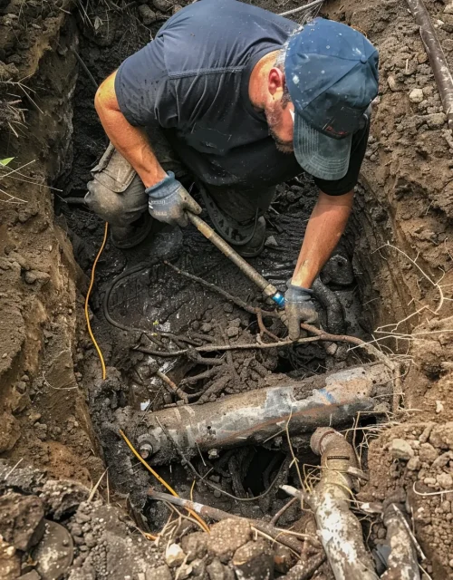 exactfunnel_A_man_in_a_black_t-shirt_and_it_is_digging_up_an_un_b6c1ba28-e2f3-44ed-a0d9-6b4af55af8cd-1